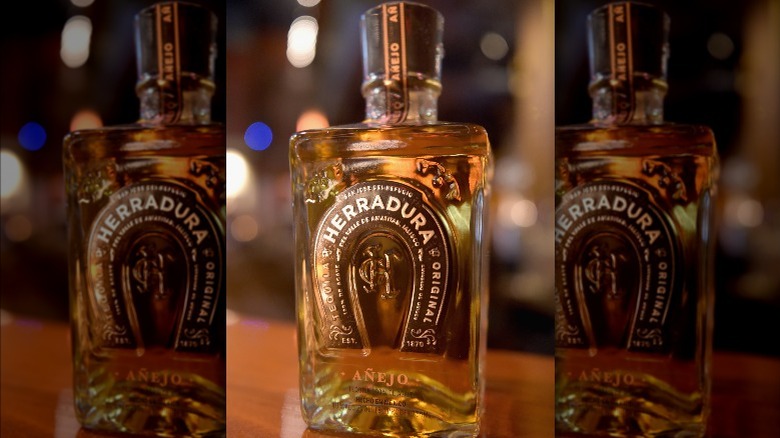 Herradura Anejo tequila bottle