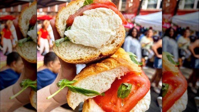 sandwich from Casa Della Mozzarella