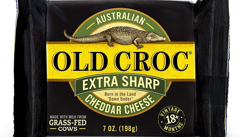 old croc cheddar in packaging