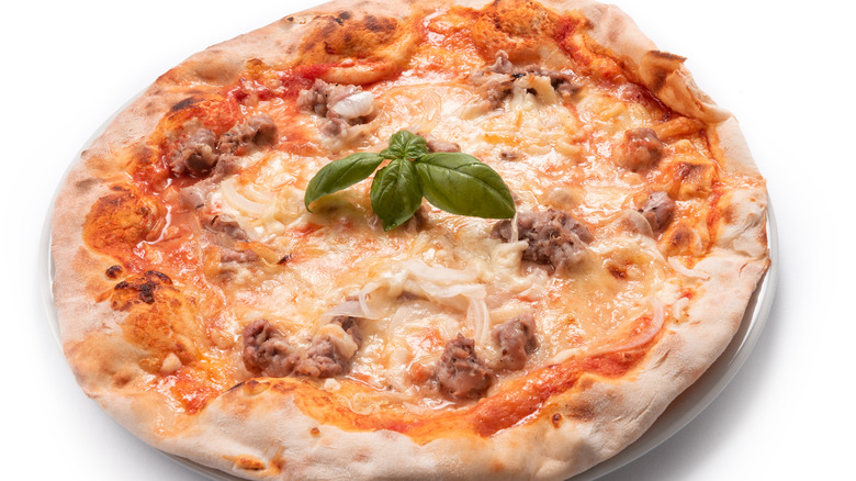 pizza with pecorino romano cheese