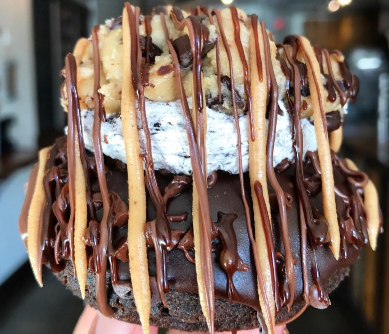 Cookies 'n' cream doughnut