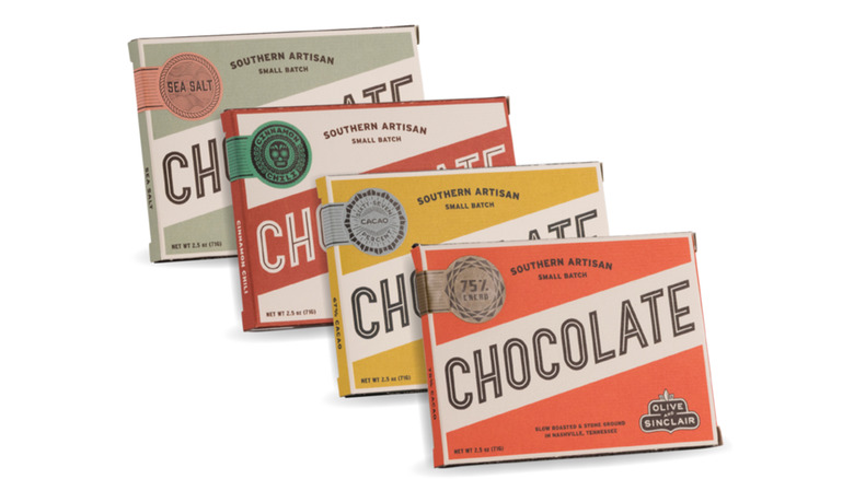 colorful artisanal chocolate bars