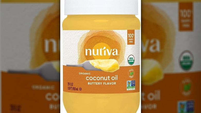 Nutiva Organic Coconut Oil with Butter Flavor 