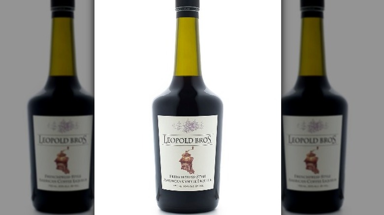 Bottle of Leopold Bros coffee liqueur