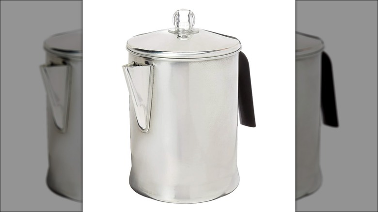 Aluminum coffee percolator