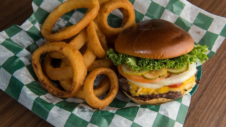 Crunchy cheeseburger from Crunchy's bar and grill 