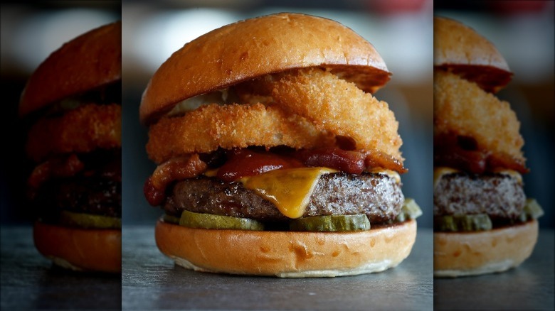The lockhart legend burger from texas grub burger bar