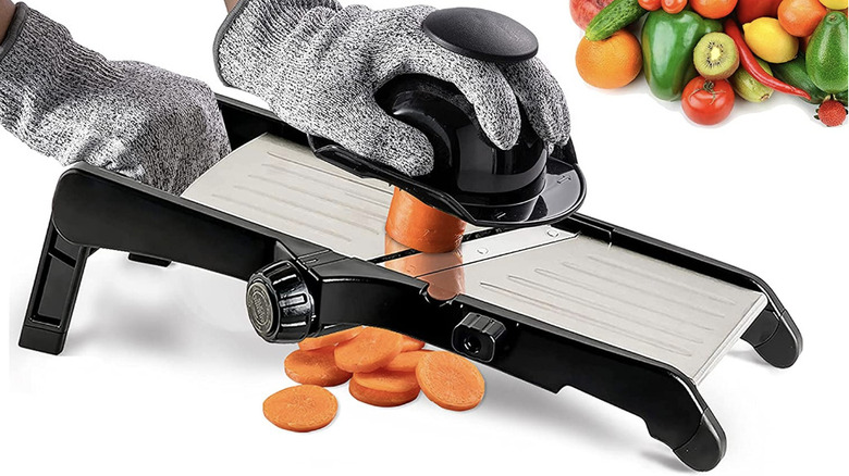 VEKAYA adjustable kitchen vegetable slicer