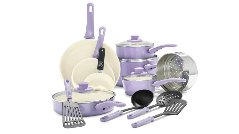 GreenLife soft grip cookware set