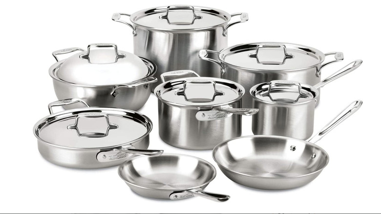 All-Clad 5-ply bonded cookware set