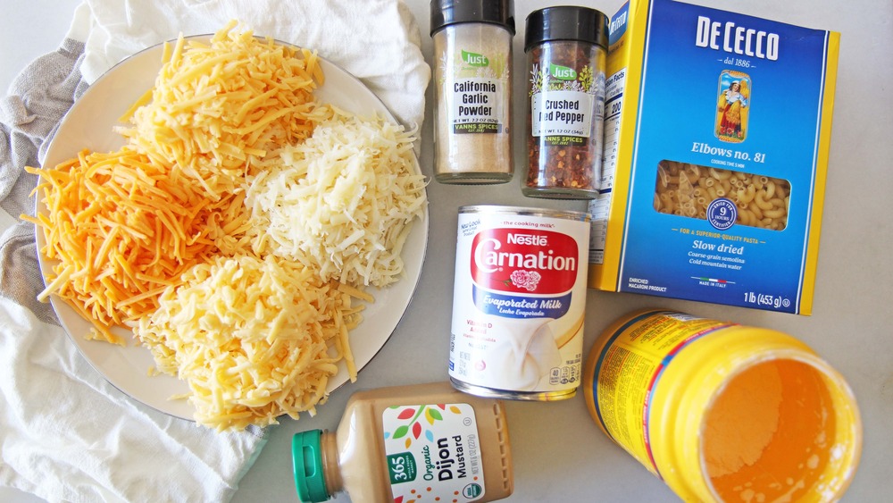 ingredients for copycat Trader Joe's mac and cheese recipe