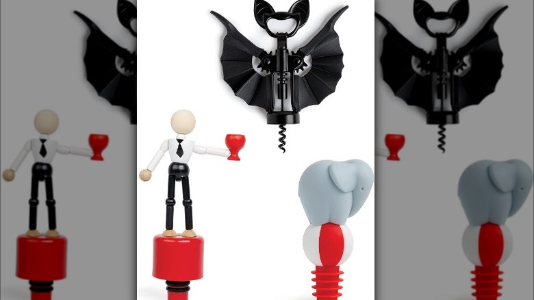 vino spooky bat wine opener