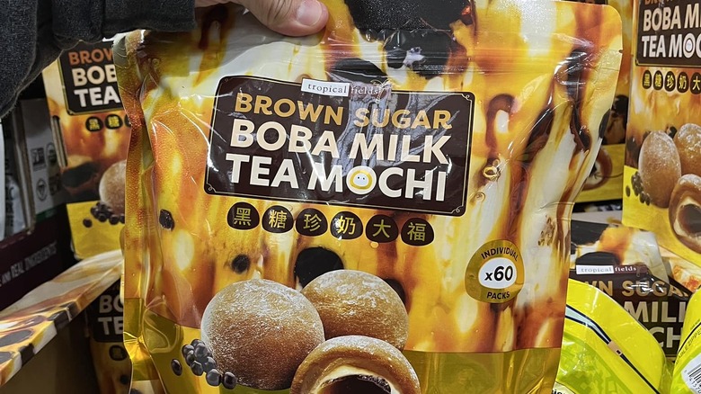 bag of boba milk tea mochi