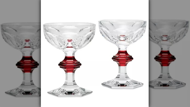 Baccarat crystal coupe glasses