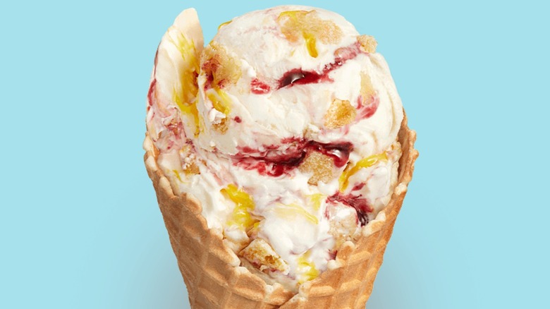 lemon berry frozen custard cone