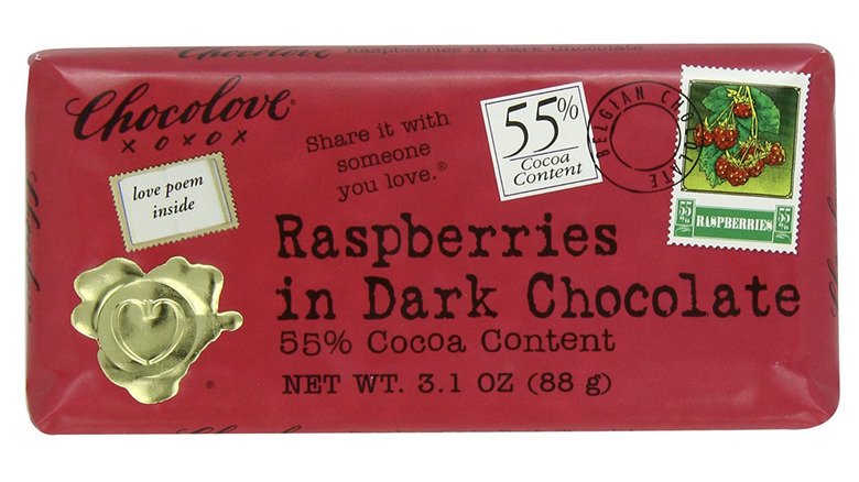 chocolove raspberries in dark chocolate