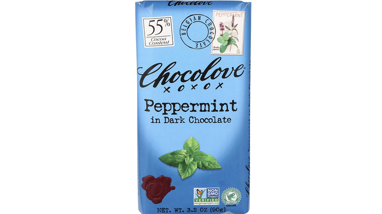 chocolove peppermint in dark chocolate