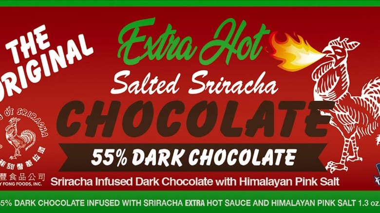sriracha dark chocolate bar