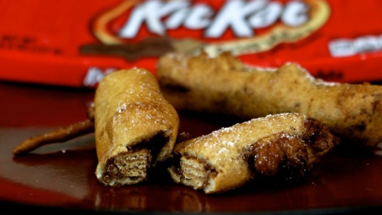 deep fried Kit Kat sticks