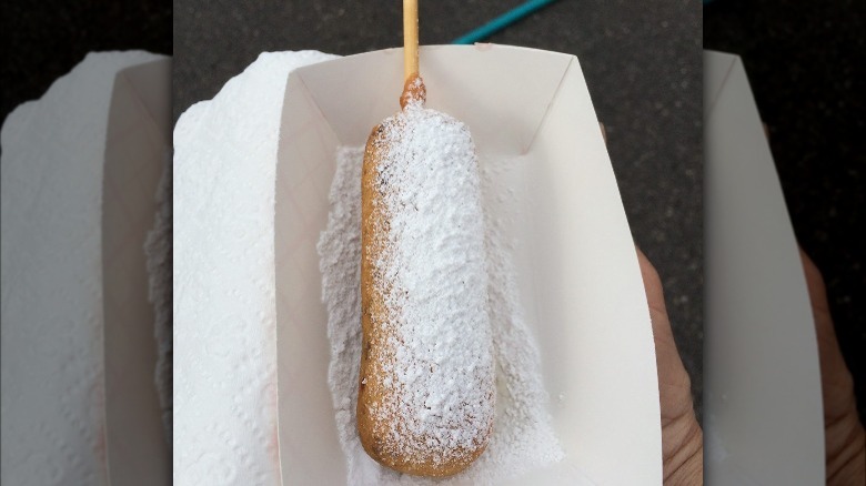 Deep fried Snickers bars