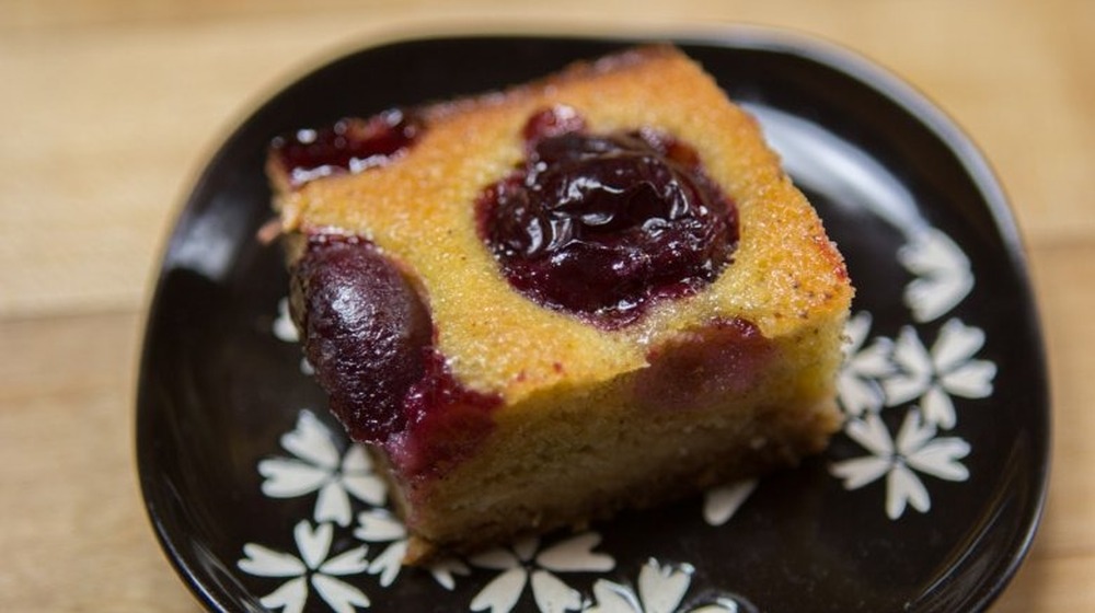 cherry bar on plate