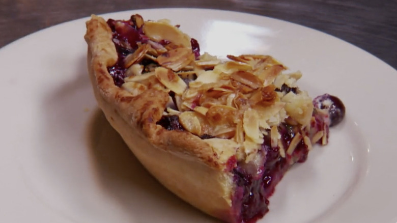 Blueberry goat cheese pie