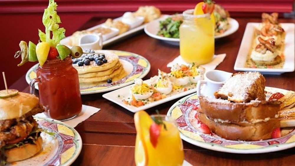 Brunch plates at Miss Shirley's Cafe restaurant in Maryland