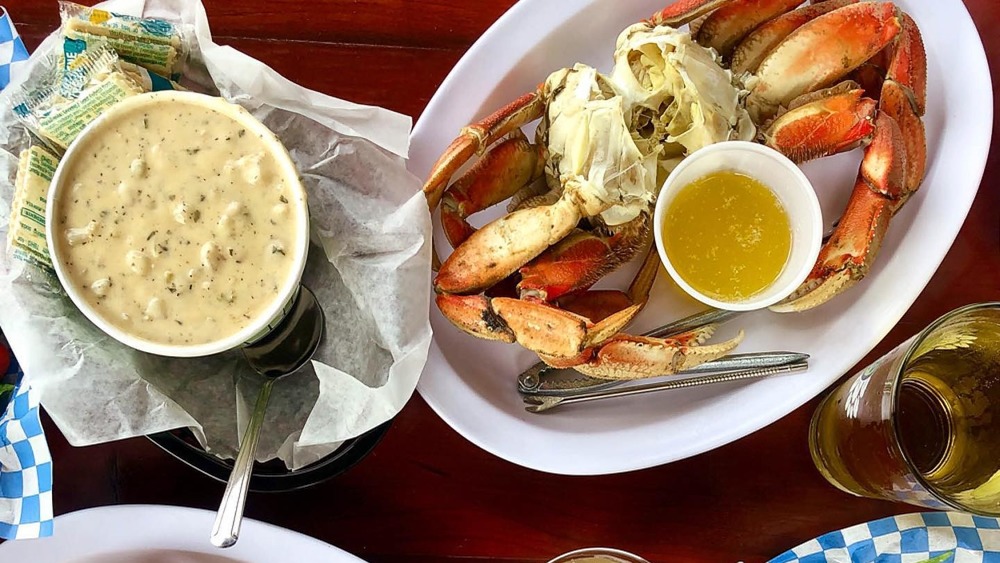 Seafood at Fisherman's Market restaurant in Oregon