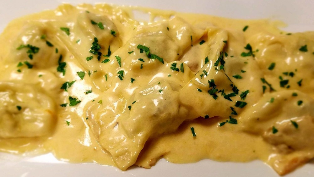 Pasta at The Italian Corner restaurant in Rhode Island