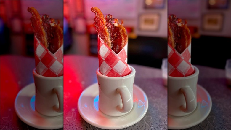 Mug full of bacon