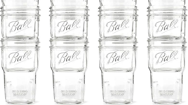 Ball nesting mason jars wide mouth