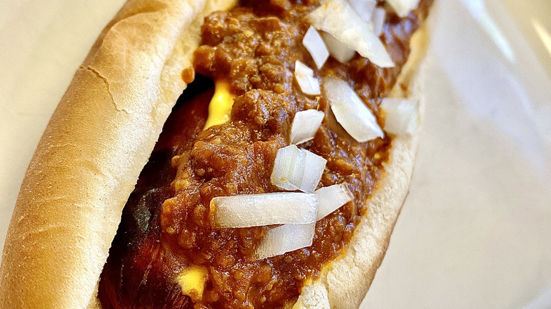 Coney island-style hot dog