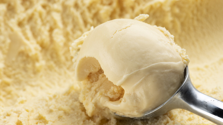 scoop of vanilla ice cream