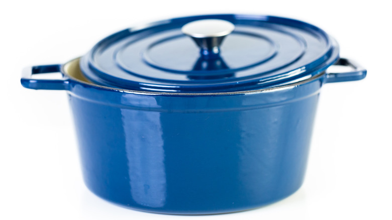 little blue dutch oven