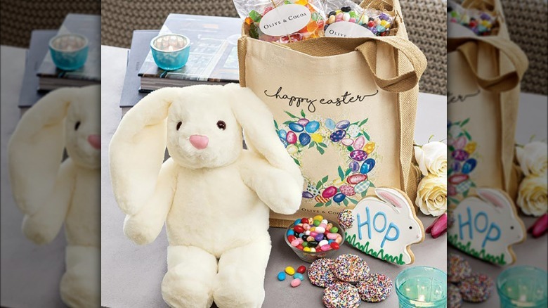 Easter bunny gift tote bag