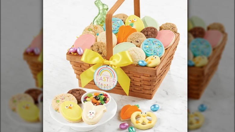 Easter basket cookies candy chocolate