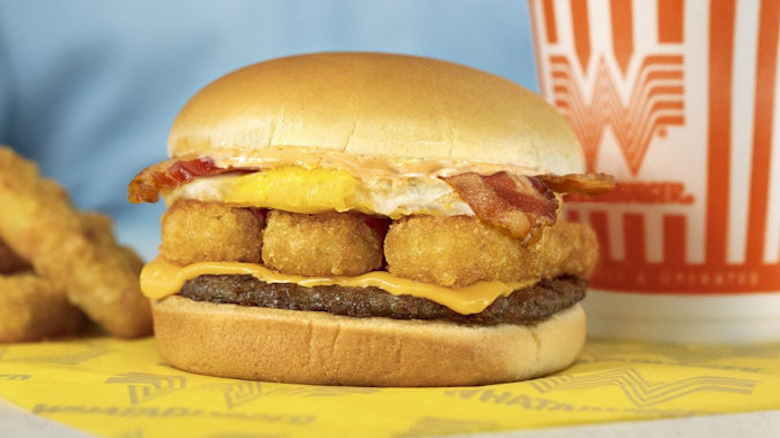 Whataburger breakfast burger