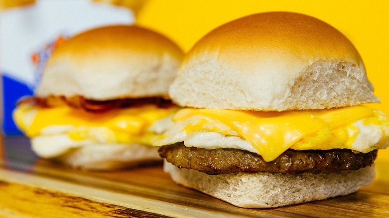 breakfast sliders from White Castle