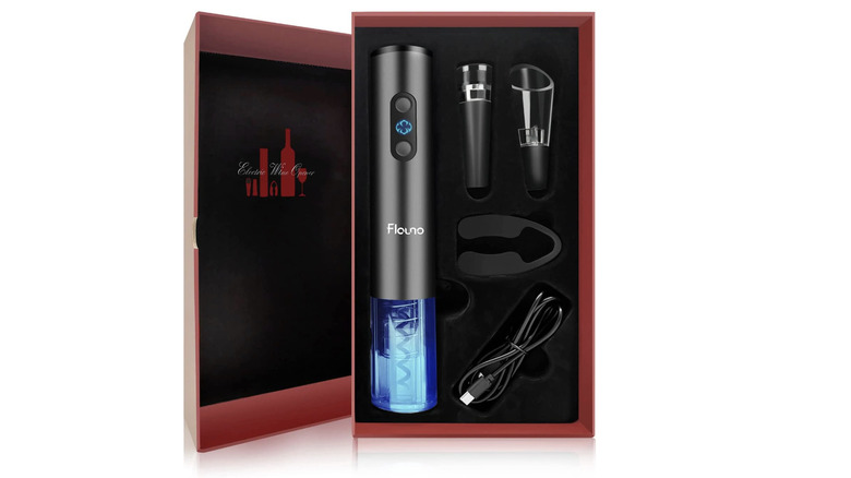 Flauno electric wine opener set