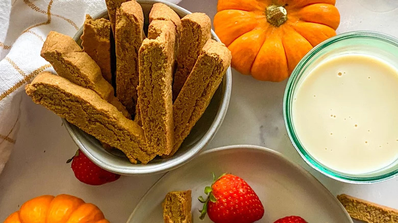 Pumpkin biscotti