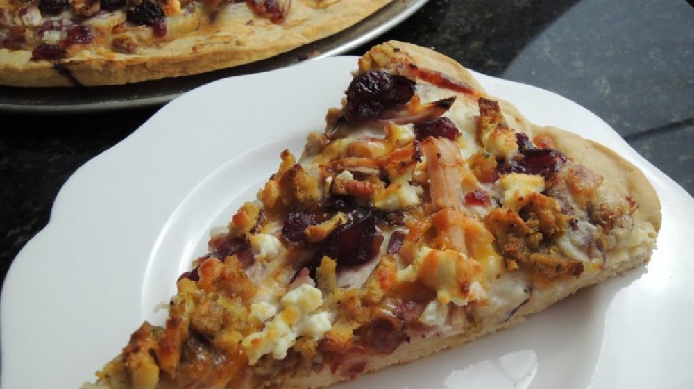 Thanksgiving pizza