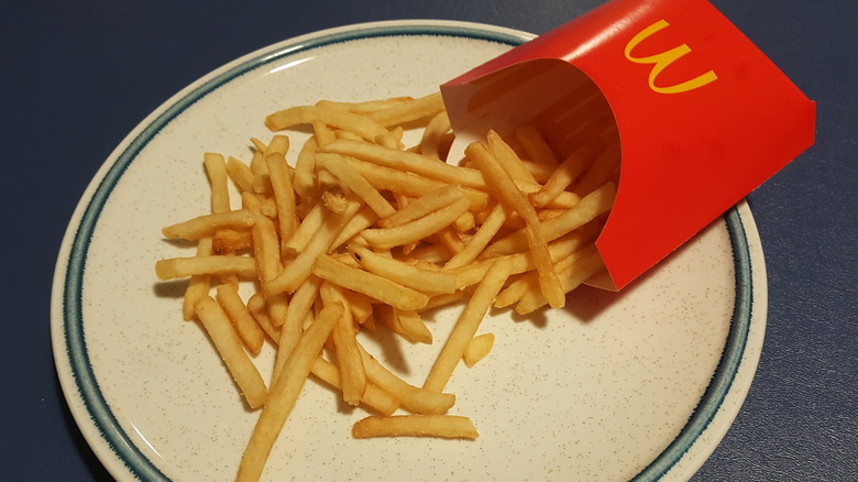 McDonald's fries and carton