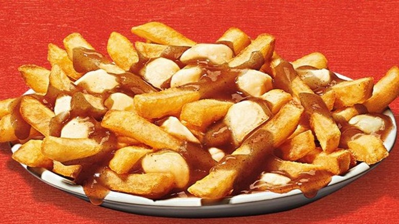 Burger King poutine on plate