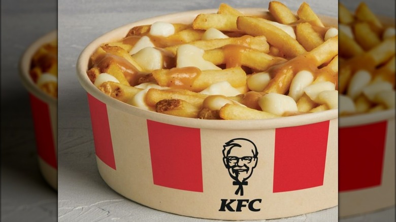 Poutine in KFC bucket