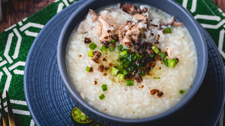 Filipino dish arroz caldo