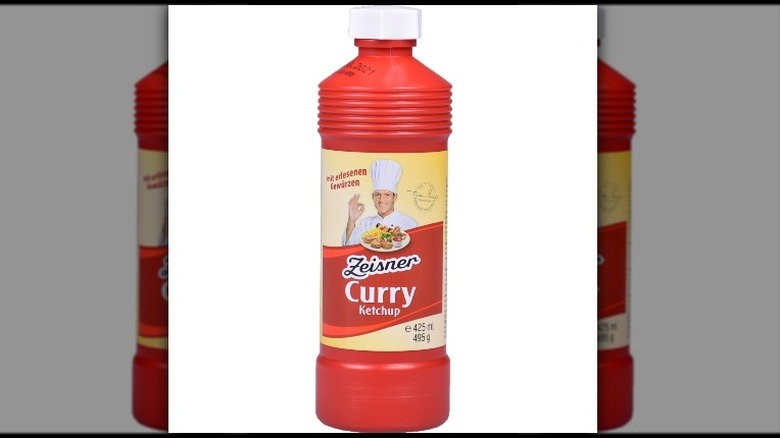 A bottle of Zeisner Curry Ketchup