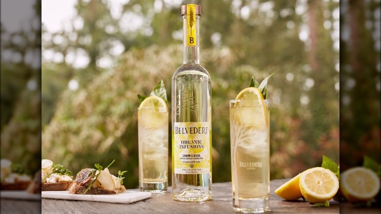 Belvedere Lemon Basil flavored vodka