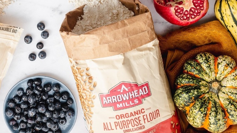 Arrowhead Mills flour with produce