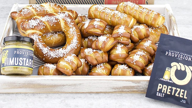 fresh baked pretzels