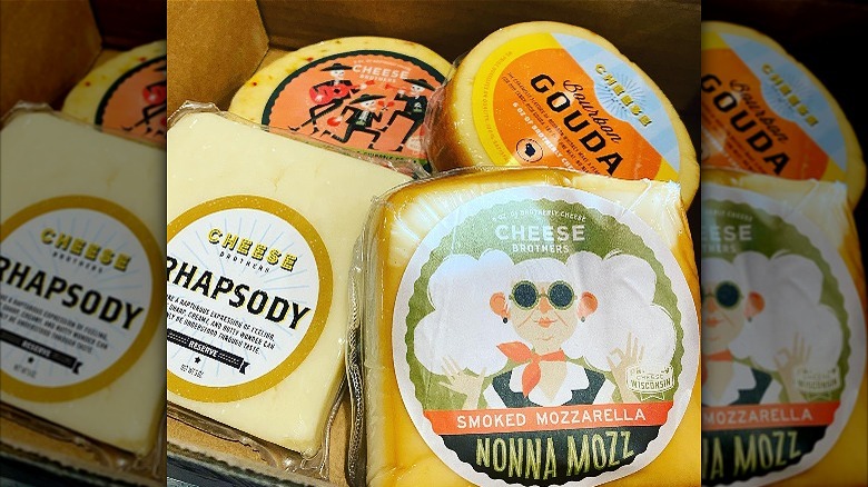 Variety of Cheese Brothers cheeses